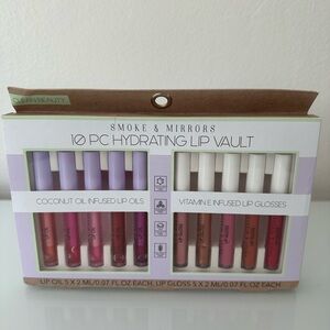 Smoke & Mirrors 10 pc hydrating lip vault, new.